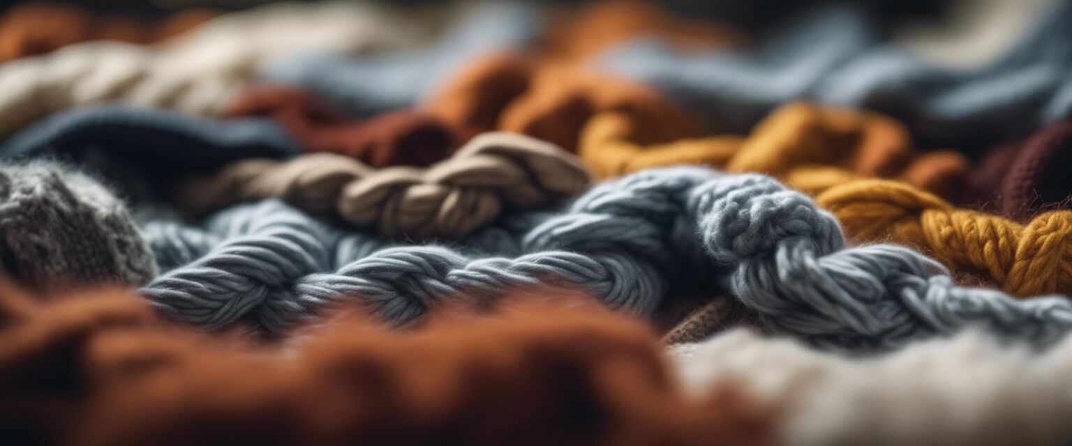 Close-up of sweater textures