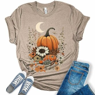 Graphic Tees for Women Fall Tshirts